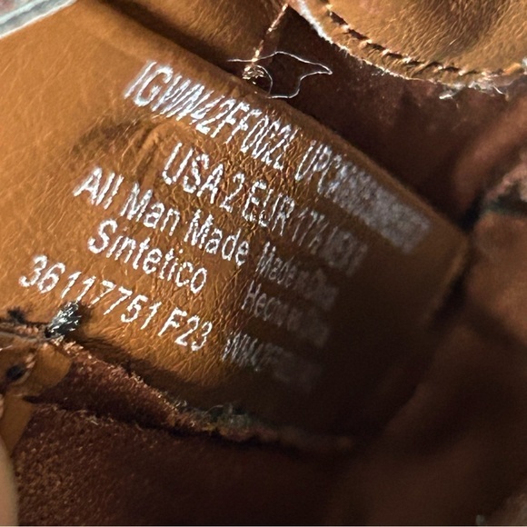 Wonder Nation Hiker Boots Baby Toddler Girls Size 2 Brown‎ Side Zip Booties - Picture 9 of 9